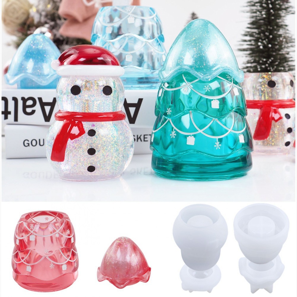 Craft Embellishment Storage - Świąteczny słoik do przechowywania żywicy epoksydowej