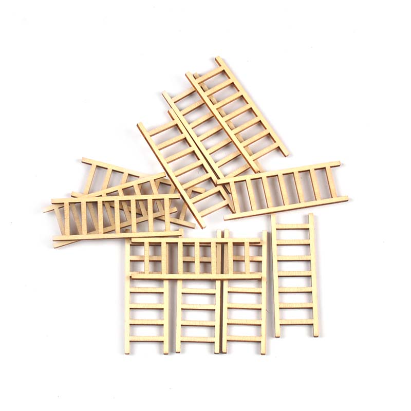 Craft Embellishment - 20 sztuk/partia 20x60mm naturalna drabina drewno