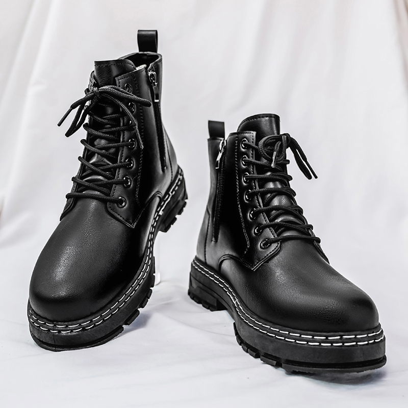 Męskie czarne lakierowane buty – Guipure Lace Panel recenzja i cena