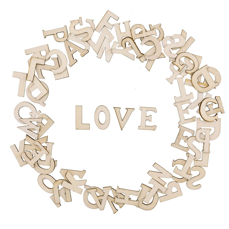 100szt Litery Drewniany Alfabe – Craft Embellishment recenzja i cena