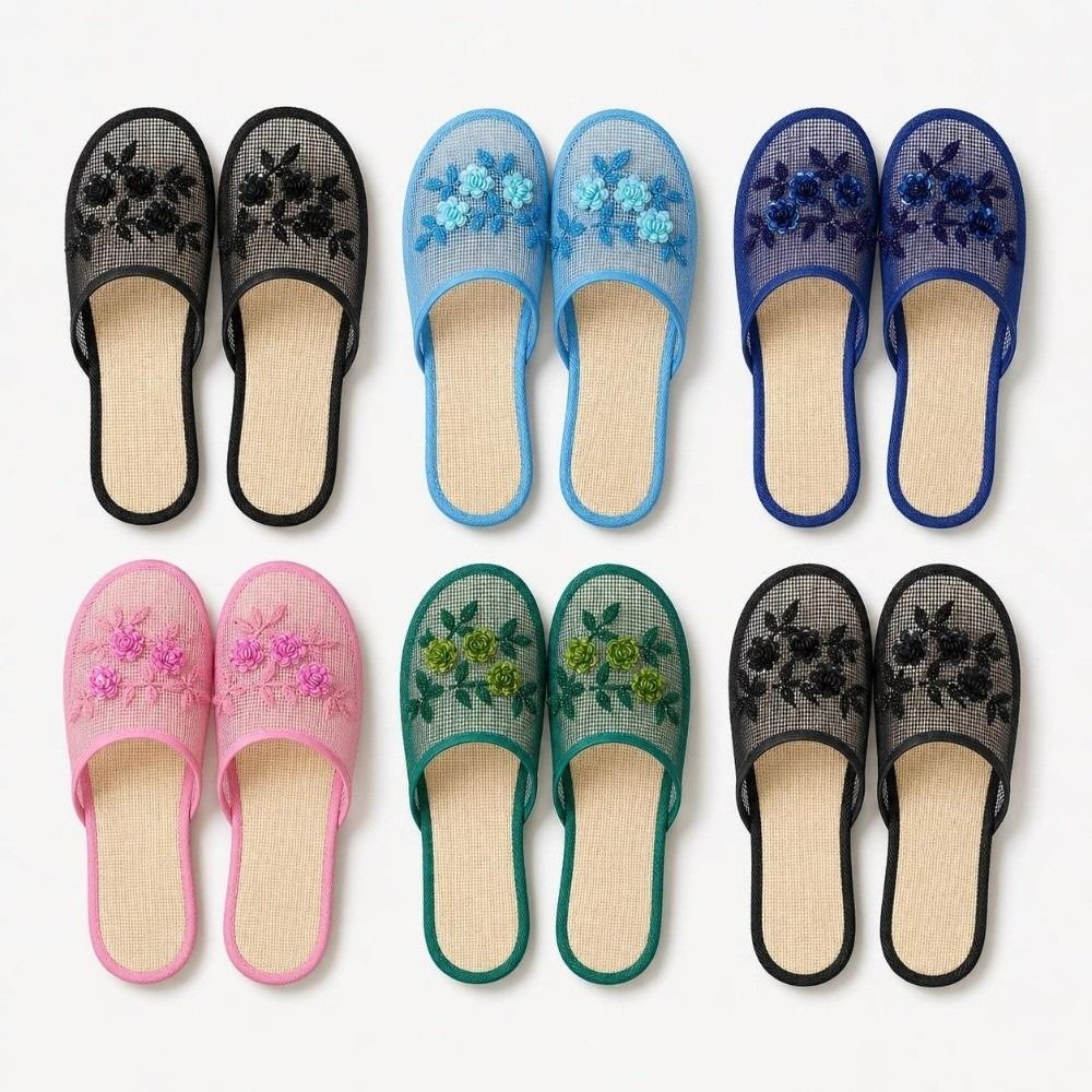 Casualne sandały z haftem kwia – Embroidery Embellishments recenzja i cena