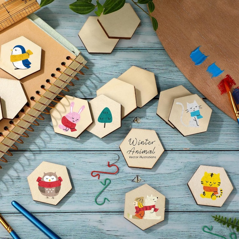 50 SZTUK 4CM Niedokończone Dre – Craft Embellishment recenzja i cena