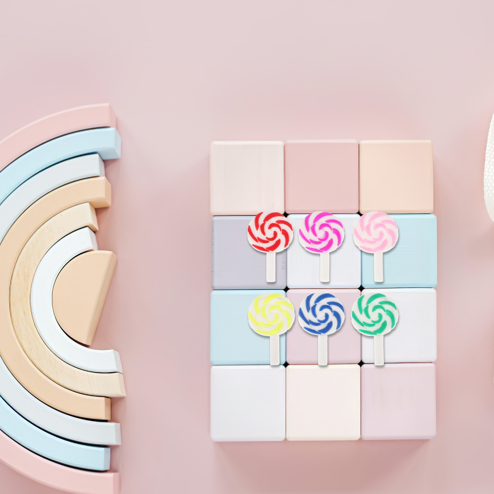 36 szt. Kolorowe tęczowe lizak – Craft Embellishment recenzja i cena