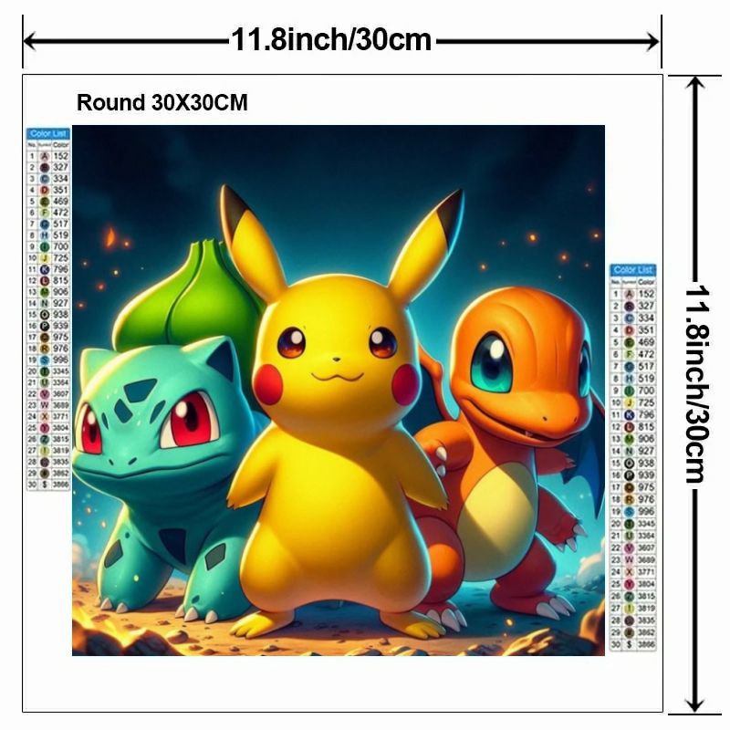 Kreskówkowy Pokémon 5D DIY Dia – Embroidery Embellishments recenzja i cena