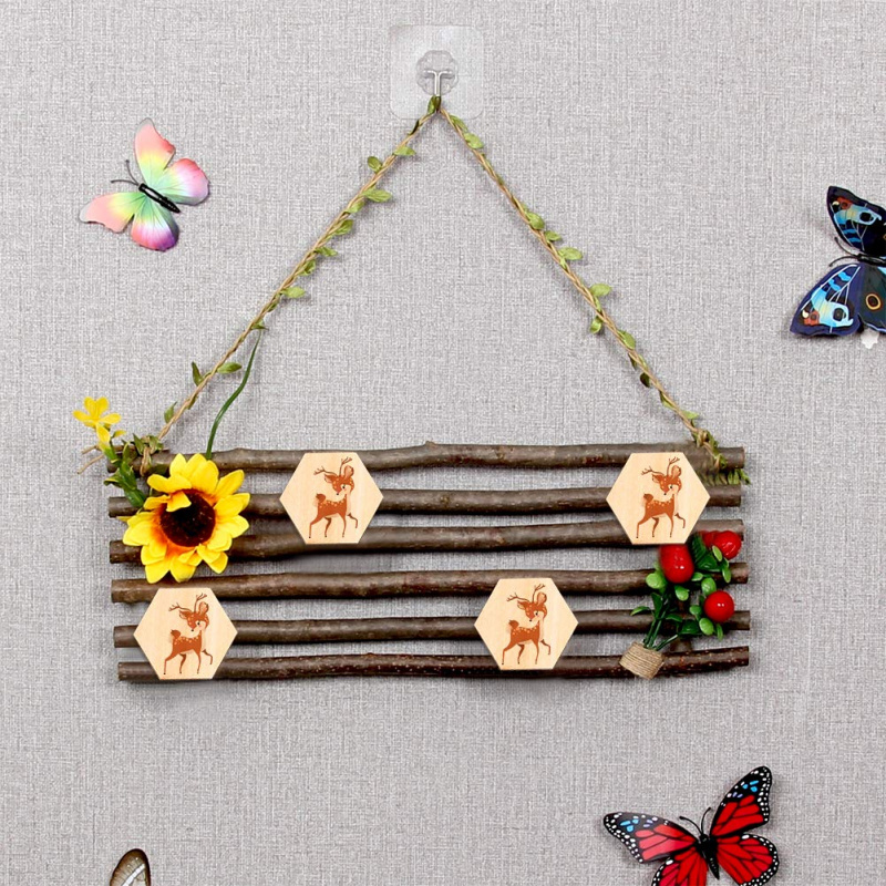 Drewniane sześciokątne plaster – Christmas Craft Embellishment recenzja i cena