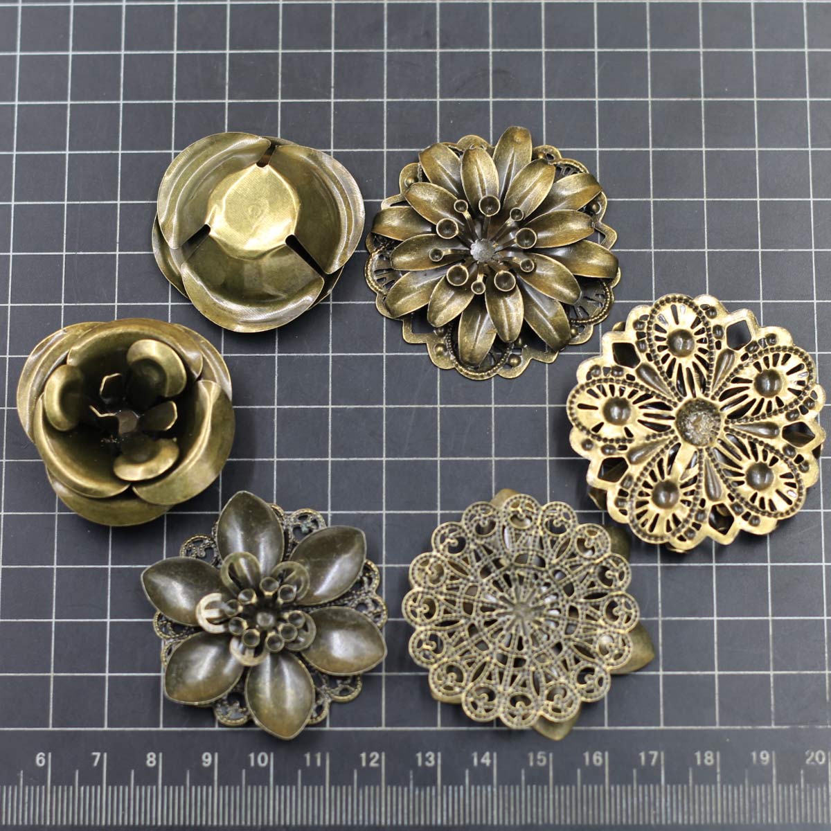 6 szt. Ozdoby połączenie kwiat – Craft Embellishment recenzja i cena