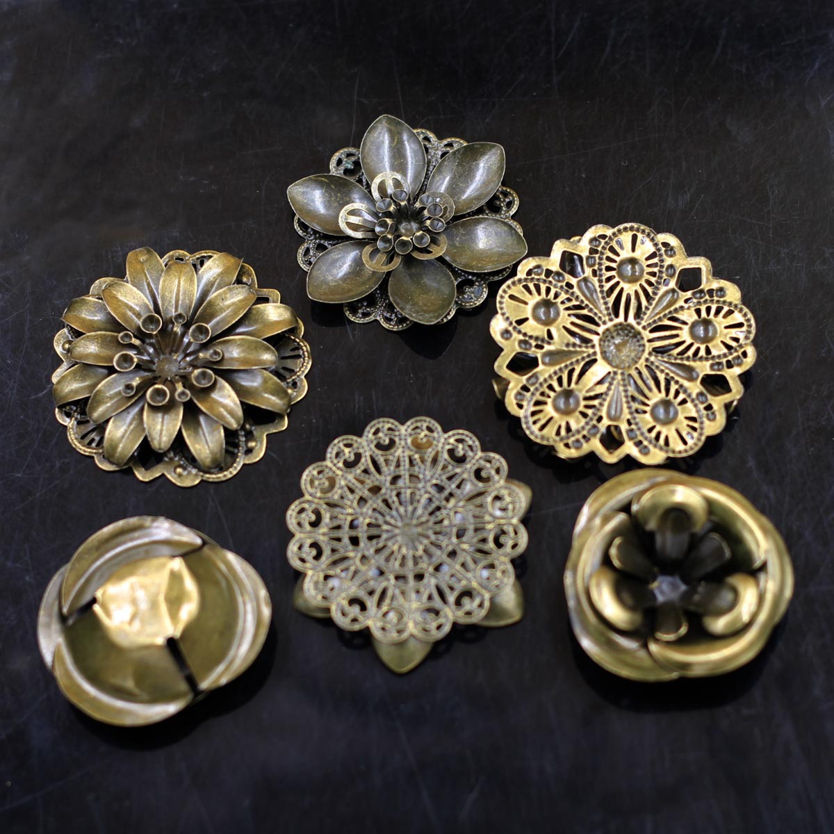 6 szt. Ozdoby połączenie kwiat – Craft Embellishment recenzja i cena